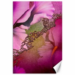 Flowers In Soft Violet Colors Canvas 12  X 18 