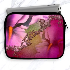 Flowers In Soft Violet Colors Apple Ipad 2/3/4 Zipper Cases by FantasyWorld7