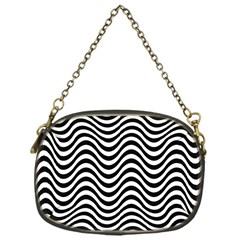 Wave Pattern Wavy Water Seamless Chain Purse (one Side) by Nexatart