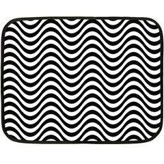 Wave Pattern Wavy Water Seamless Fleece Blanket (mini) by Nexatart