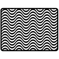 Wave Pattern Wavy Water Seamless Fleece Blanket (large)  by Nexatart