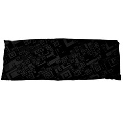 Black Rectangle Wallpaper Grey Body Pillow Case (dakimakura) by Nexatart