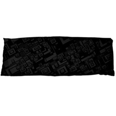 Black Rectangle Wallpaper Grey Body Pillow Case Dakimakura (two Sides) by Nexatart