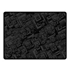 Black Rectangle Wallpaper Grey Double Sided Fleece Blanket (small)  by Nexatart