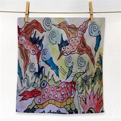 Watercolor Postcard2 Face Towel by chellerayartisans