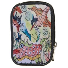 Watercolor Postcard2 Compact Camera Leather Case