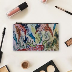 Watercolor Postcard2 Cosmetic Bag (small)