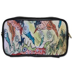 Watercolor Postcard2 Toiletries Bag (two Sides) by chellerayartisans