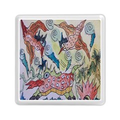 Watercolor Postcard2 Memory Card Reader (square) by chellerayartisans