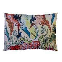 Watercolor Postcard2 Pillow Case (two Sides) by chellerayartisans