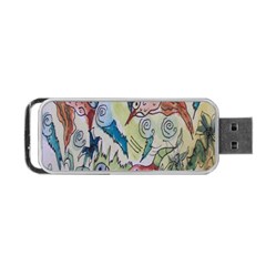 Watercolor Postcard2 Portable Usb Flash (two Sides)