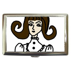 Girl With Dress Cigarette Money Case by snowwhitegirl