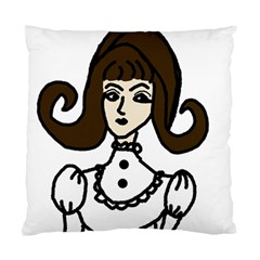 Girl With Dress Standard Cushion Case (two Sides)