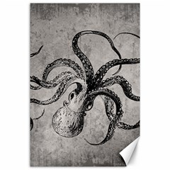 Vintage Octopus  Canvas 24  X 36 