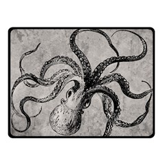 Vintage Octopus  Fleece Blanket (small) by Valentinaart