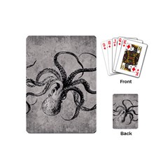 Vintage Octopus  Playing Cards (mini) by Valentinaart