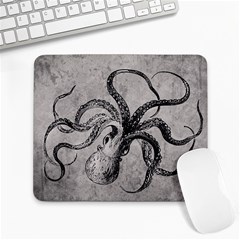 Vintage Octopus  Large Mousepads by Valentinaart