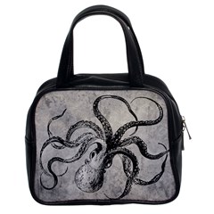 Vintage Octopus  Classic Handbag (two Sides) by Valentinaart