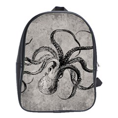 Vintage Octopus  School Bag (large) by Valentinaart