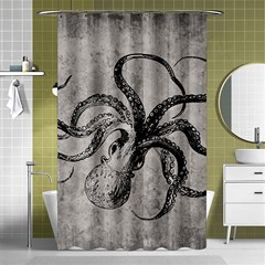 Vintage Octopus  Shower Curtain 48  X 72  (small)  by Valentinaart