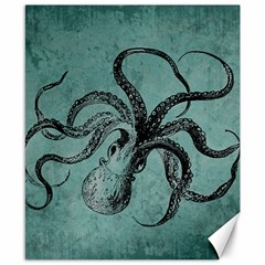 Vintage Octopus  Canvas 8  X 10  by Valentinaart