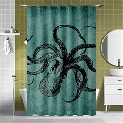 Vintage Octopus  Shower Curtain 48  X 72  (small)  by Valentinaart