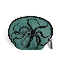 Vintage Octopus  Accessory Pouch (small) by Valentinaart