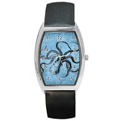 Vintage Octopus  Barrel Style Metal Watch by Valentinaart