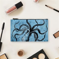 Vintage Octopus  Cosmetic Bag (small) by Valentinaart