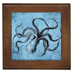 Vintage Octopus  Framed Tiles by Valentinaart