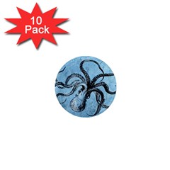 Vintage Octopus  1  Mini Magnet (10 Pack)  by Valentinaart