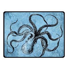 Vintage Octopus  Double Sided Fleece Blanket (small)  by Valentinaart