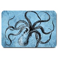 Vintage Octopus  Large Doormat  by Valentinaart