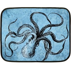 Vintage Octopus  Fleece Blanket (mini) by Valentinaart