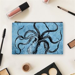 Vintage Octopus  Cosmetic Bag (medium) by Valentinaart