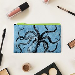 Vintage Octopus  Cosmetic Bag (xs) by Valentinaart