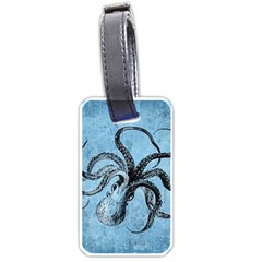 Vintage Octopus  Luggage Tags (one Side)  by Valentinaart