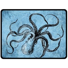 Vintage Octopus  Double Sided Fleece Blanket (large)  by Valentinaart