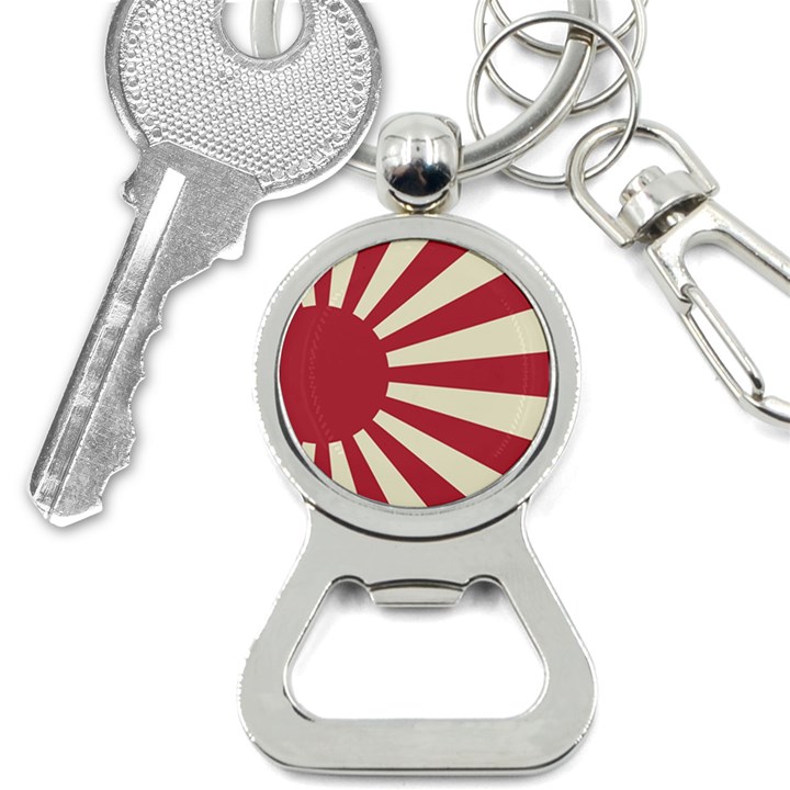 Rising Sun Flag Bottle Opener Key Chains