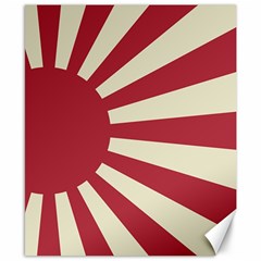 Rising Sun Flag Canvas 8  X 10  by Valentinaart