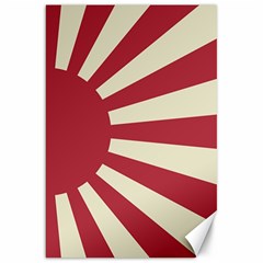 Rising Sun Flag Canvas 20  X 30  by Valentinaart