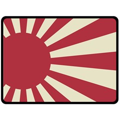 Rising Sun Flag Fleece Blanket (large)  by Valentinaart