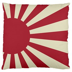 Rising Sun Flag Large Cushion Case (one Side) by Valentinaart