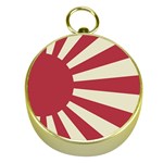 Rising Sun Flag Gold Compasses Front