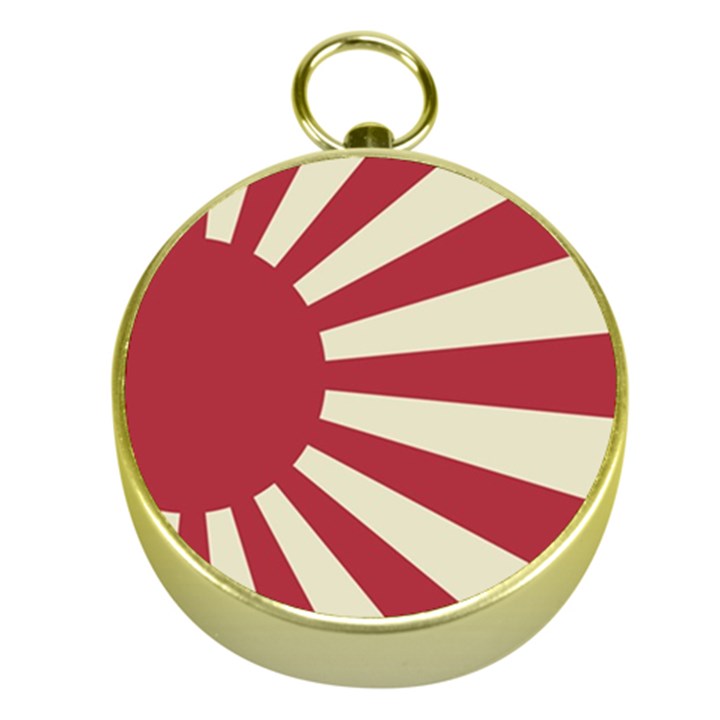 Rising Sun Flag Gold Compasses