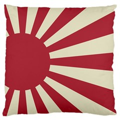 Rising Sun Flag Large Flano Cushion Case (one Side) by Valentinaart