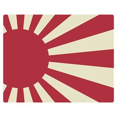 Rising Sun Flag Double Sided Flano Blanket (medium)  by Valentinaart