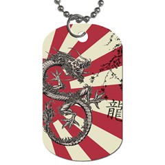 Rising Sun Flag Dog Tag (one Side) by Valentinaart