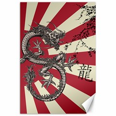 Rising Sun Flag Canvas 20  X 30  by Valentinaart