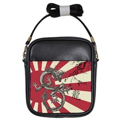 Rising Sun Flag Girls Sling Bag by Valentinaart